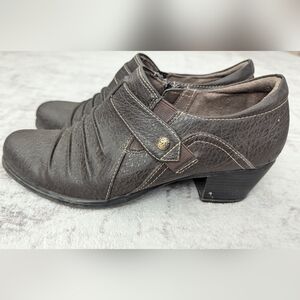 Natural Soul All-thru Comfort Ankle Boots Dark Brown Sz. 7.5M